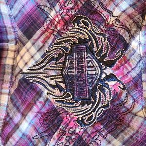 Harley Davidson Button Front Blouse
